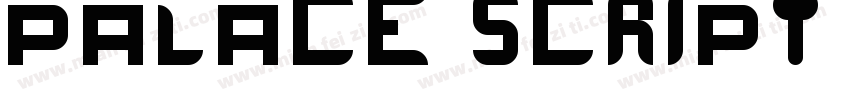 PALACE SCRIPT MT REGULAR font字体转换
